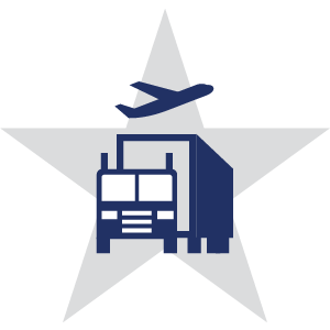 Transportation, Distribution, and Logistics Icon 
