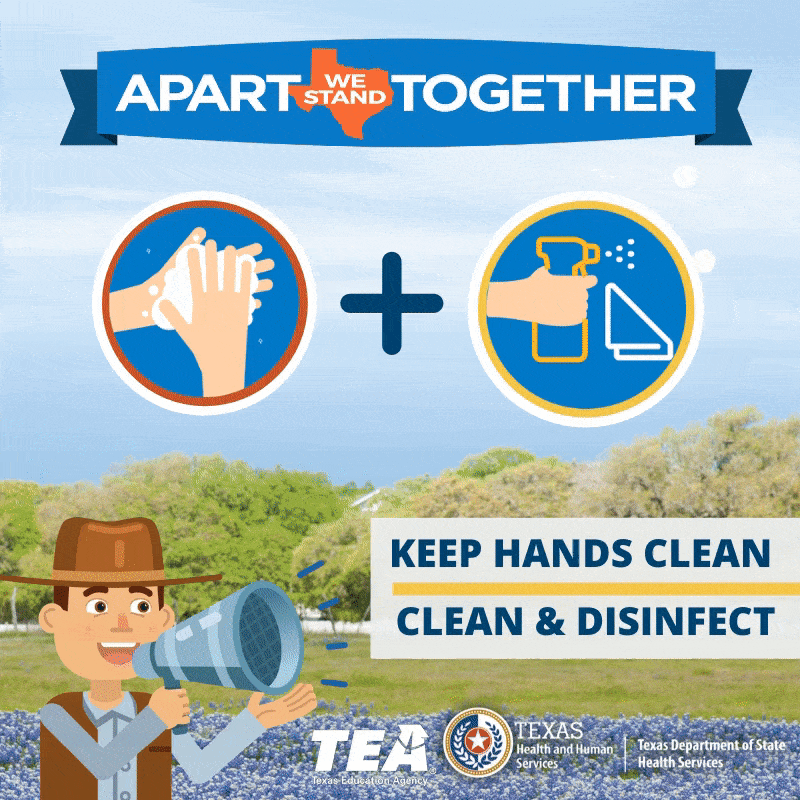 Keep hands clean and disinfect