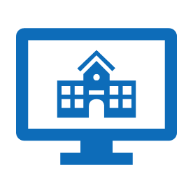 Full-Time Virtual and Hybrid Campuses Icon