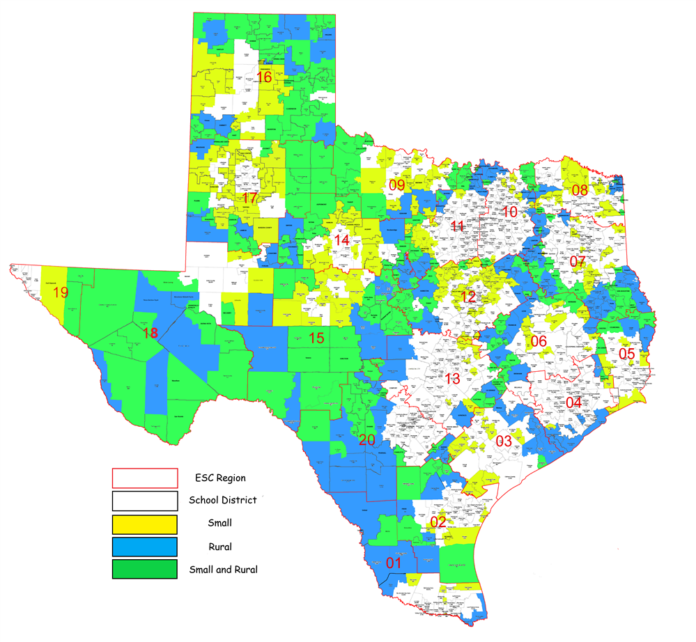 SPED SRS Map (Texas)