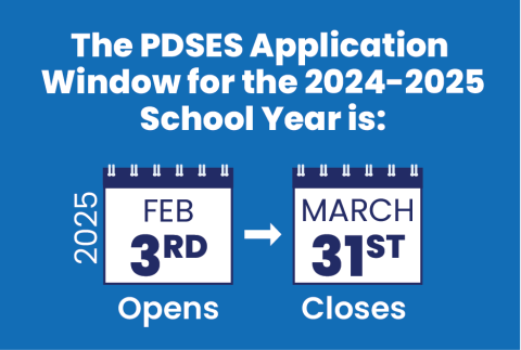 application window is open from February 3 through March 31, 2025.