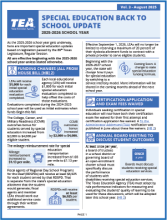 Screenshot of the cover of the back to school update document