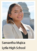 Photo of Samantha Mujica, 2024 US Senate Youth Delegate from Lytle High School